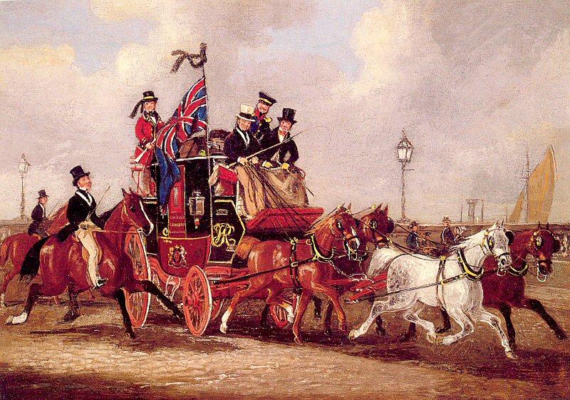 Pollard, James The Last Mail Leaving Newcastle, July 5, 1847 oil painting image